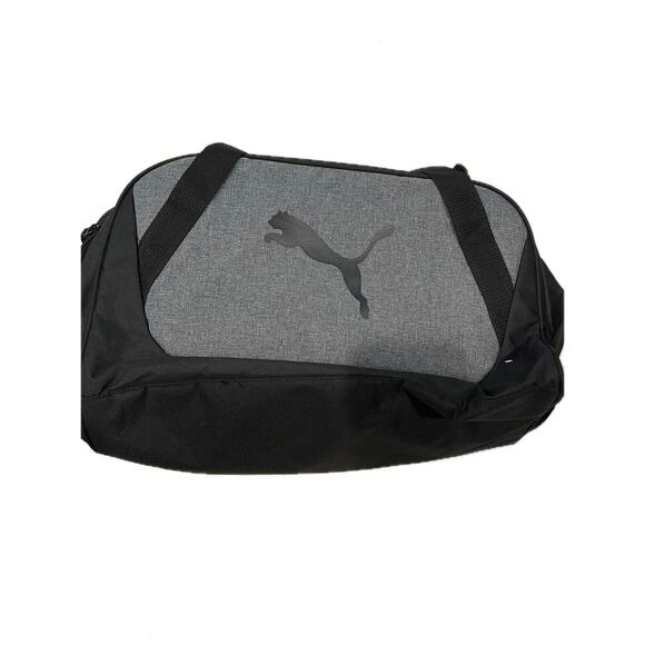 Puma Training Black Gray Duffel Bag 20"x12"x10" - Picture 1 of 6